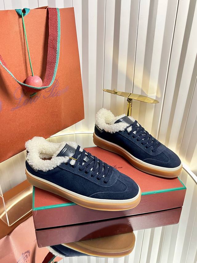 Top-quality imported wool women's and men's shoes, size 440, couple style. Loro