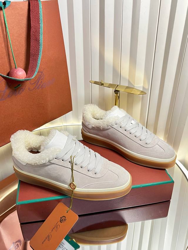 Top-quality imported wool women's and men's shoes, size 440, couple style. Loro