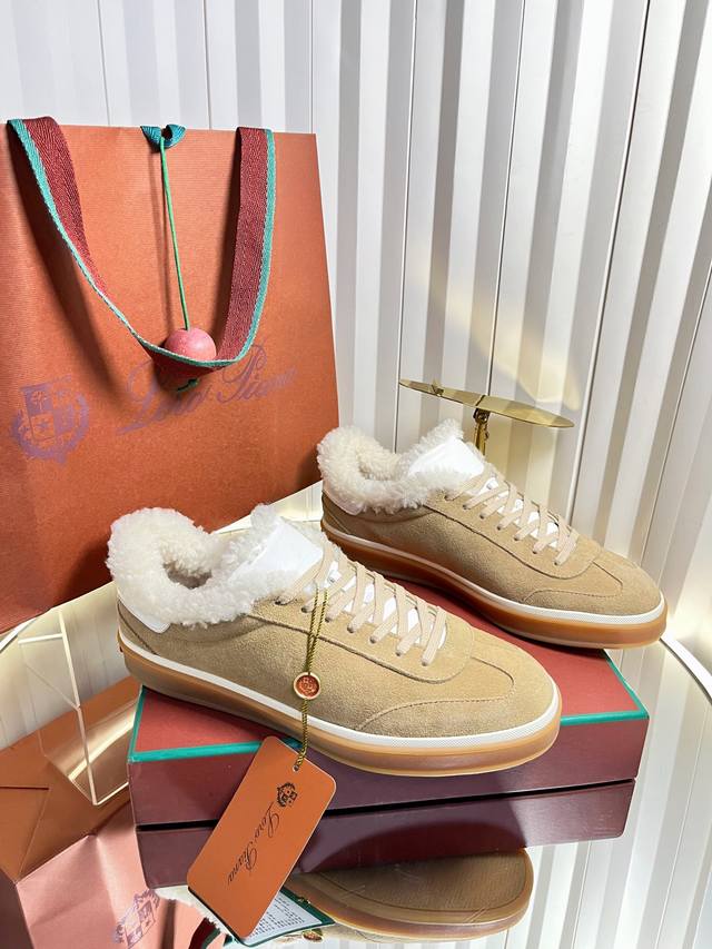 Top-quality imported wool women's and men's shoes, size 440, couple style. Loro