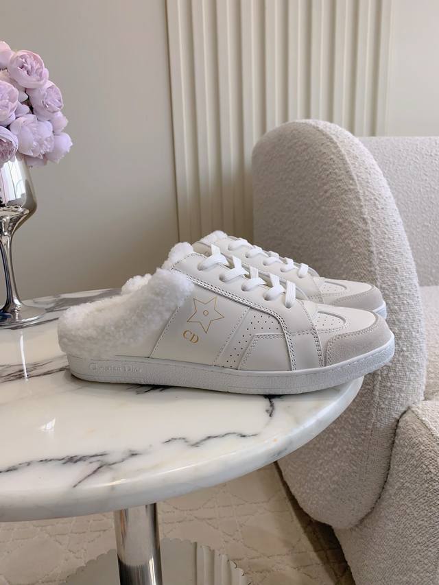 Thin Sole Thick Sole Dio* New Wool Warm Thick Sole Half Slippers Super Thick, Wa