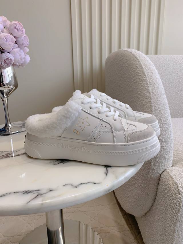 Thin Sole, Thick Sole, Dio* New Wool Warm Thick-Soled Half-Slippers, Super Thick