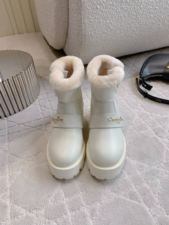 Factory Price P Dio* New Wool Thick-Soled Ankle Boots, Thick and Warm, Very Easy