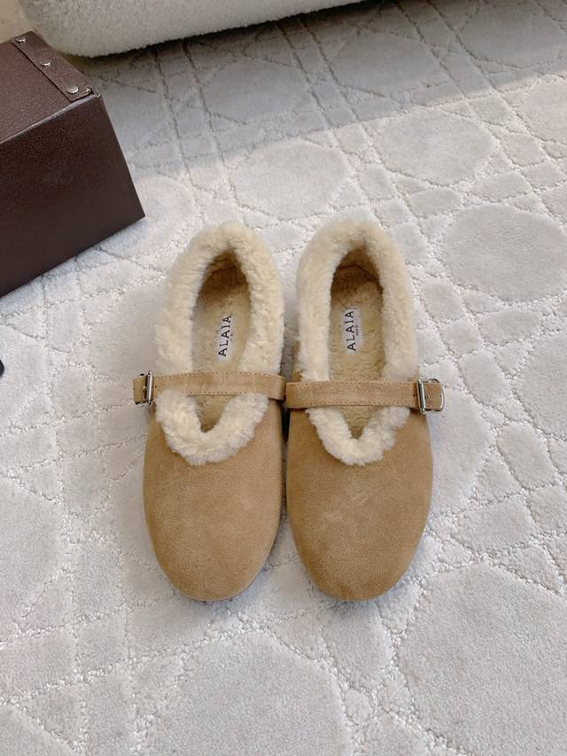 Factory Price P Alai* Autumn/Winter New Style Furry Flat Shoes Cute, Practical a