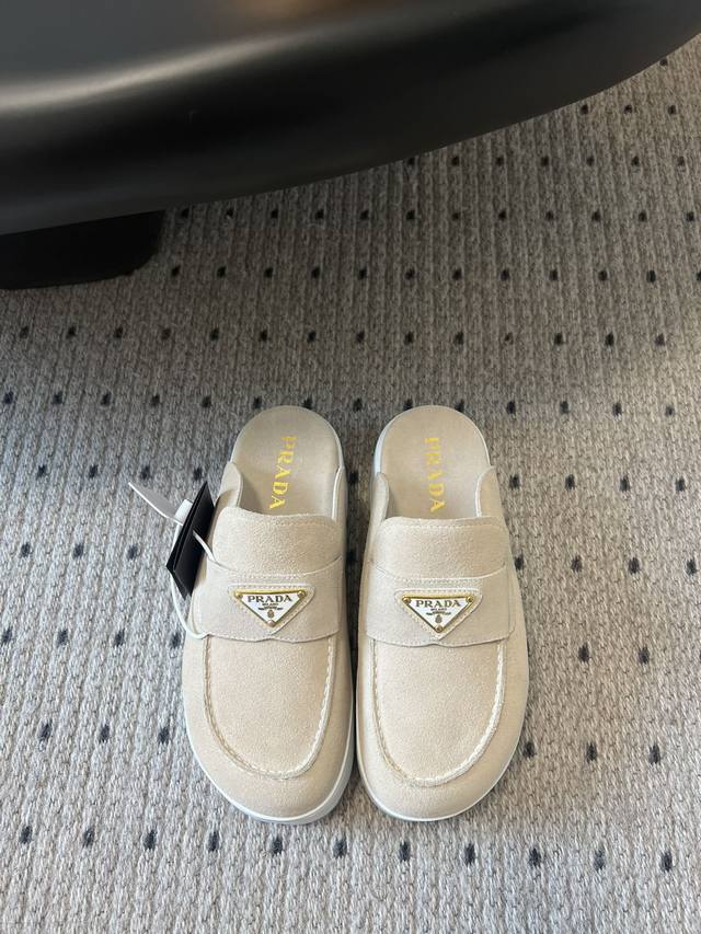 Prad* New Prad Slip-on Thick-soled Birkenstock Mules These shoes with a rubber s