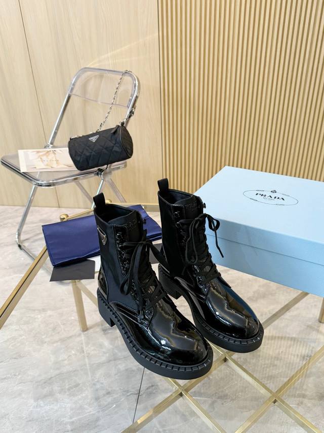 The highly anticipated Prada ankle boot series is here! Featuring the Prada earl