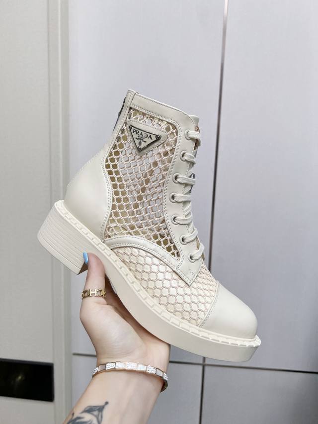 Prada 2630 You can't stop loving military boots! For the warm season, a special