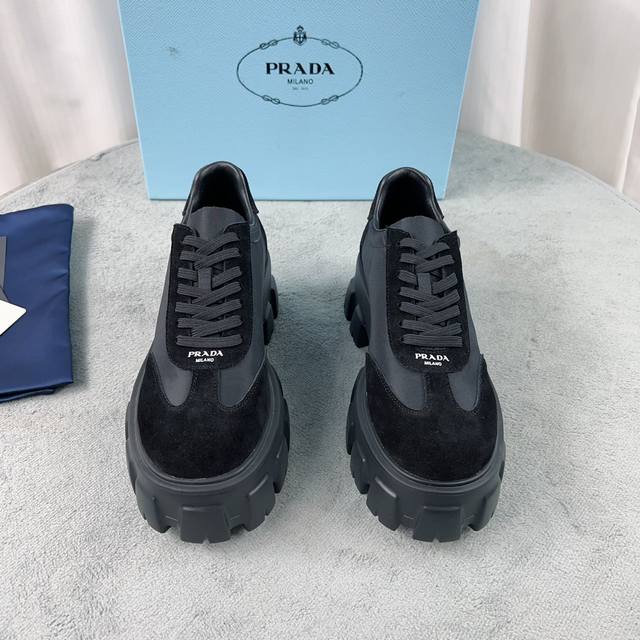 Women's/Men's Latest model from P brand Outer: Open-edge beaded cowhide high-glo