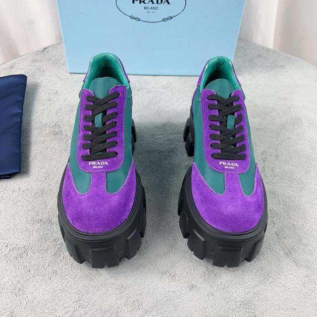 Women's/Men's Latest model from P brand Outer: Open-edge beaded cowhide high-glo