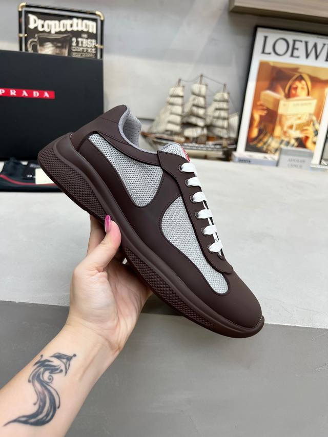 Prada Top-Tier Sneakers (Ddd) Upper: Imported Flyknit fabric combined with soft