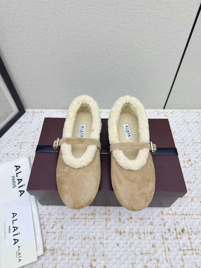High-quality factory-made Alaia 25Ss Autumn/Winter New Flat Mary Jane Shoes with High-quality factory-made Alaia 25Ss Autumn/Winter New Flat Mary Jane Shoes with