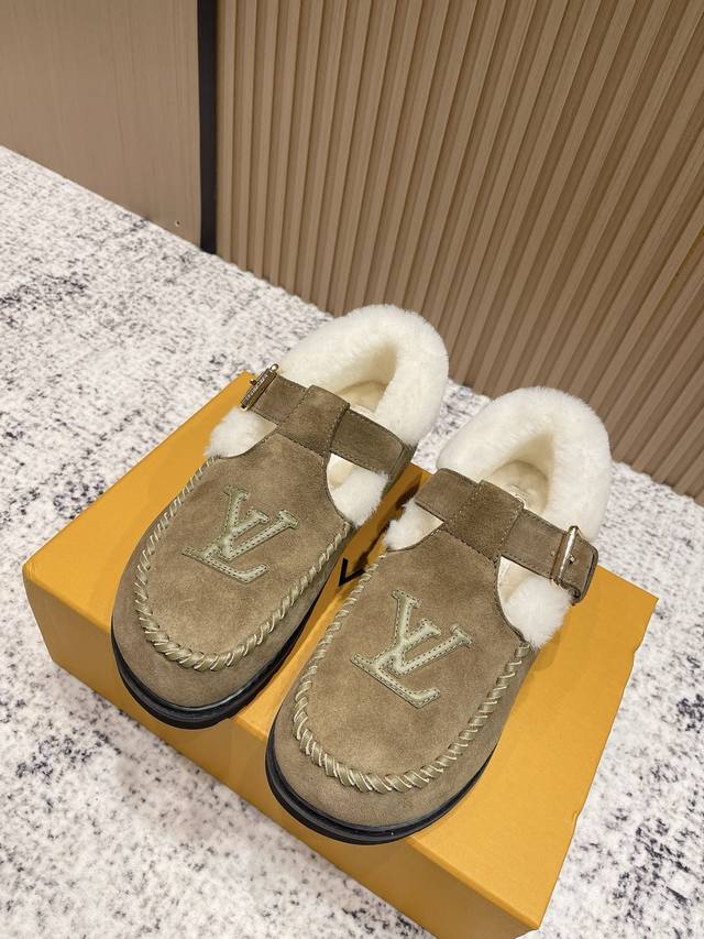 Top-tier version: Louis Vuitton Colorado series plush Mary Jane shoes. Original