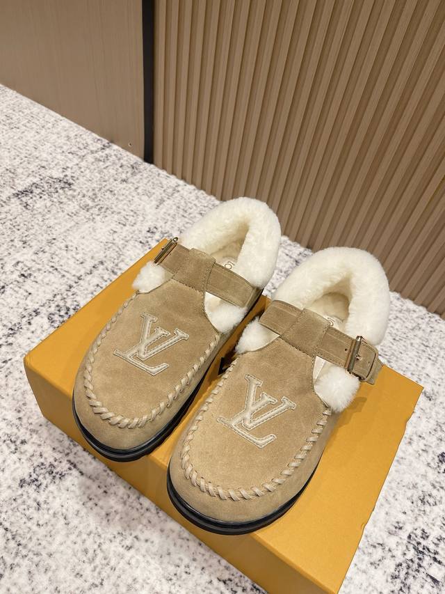 Top-tier version: Louis Vuitton Colorado series plush Mary Jane shoes. Original
