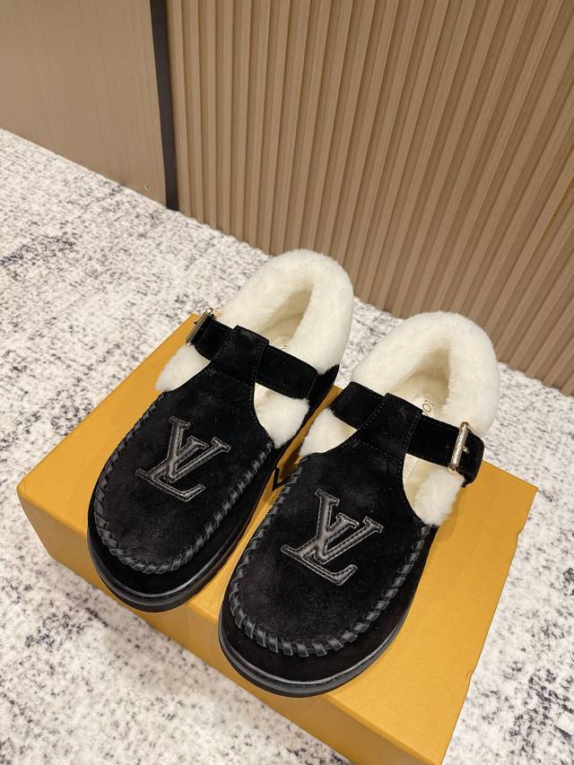 Top-tier version: Louis Vuitton Colorado series plush Mary Jane shoes. Original