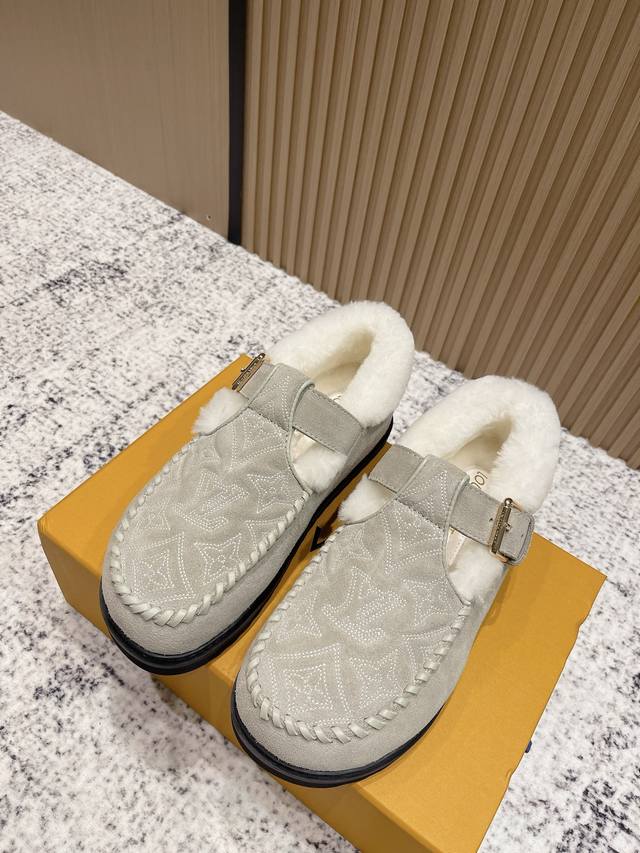 Top-tier version: Louis Vuitton Colorado series plush Mary Jane shoes. Original