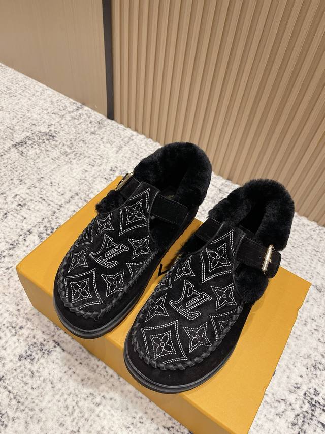 Top-tier version: Louis Vuitton Colorado series plush Mary Jane shoes. Original