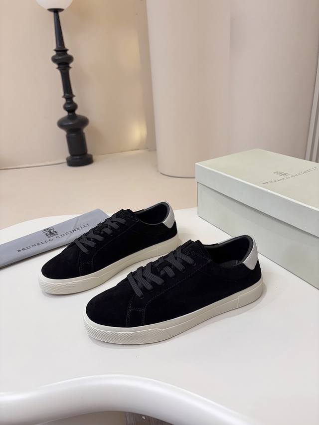 Bc Men's Size: 39-44 38.45. Custom Made 2025 Brunello Cucinelli Bc Suede Rubber-