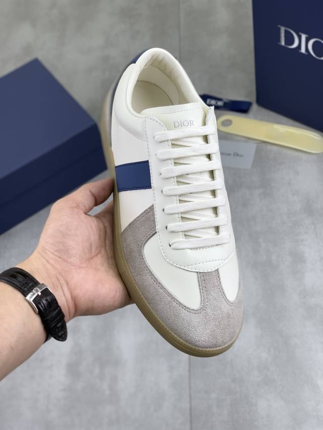 Factory direct price Dior B01 German Training Shoes White top-grain cowhide, or