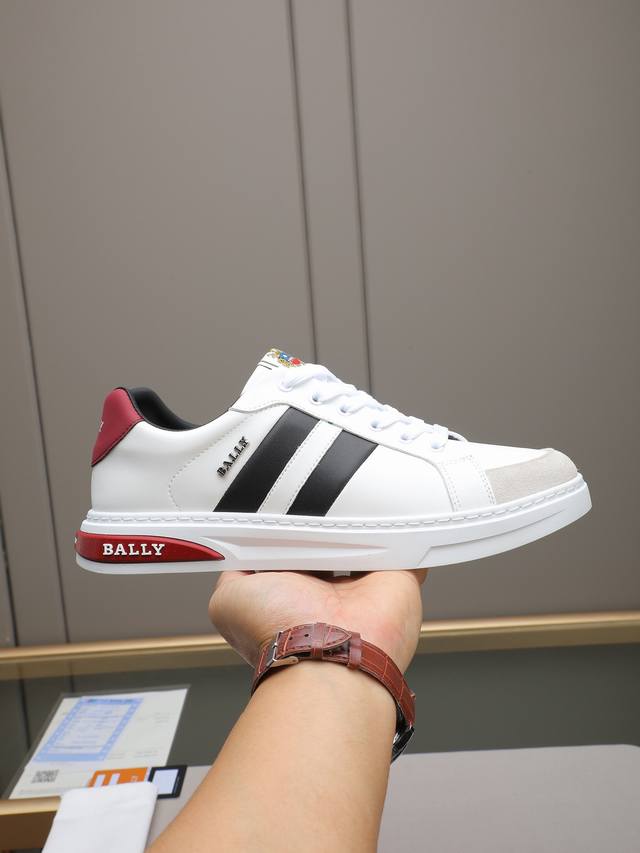 Bally's new casual shoes, crafted from calfskin, blend elegance with innovative