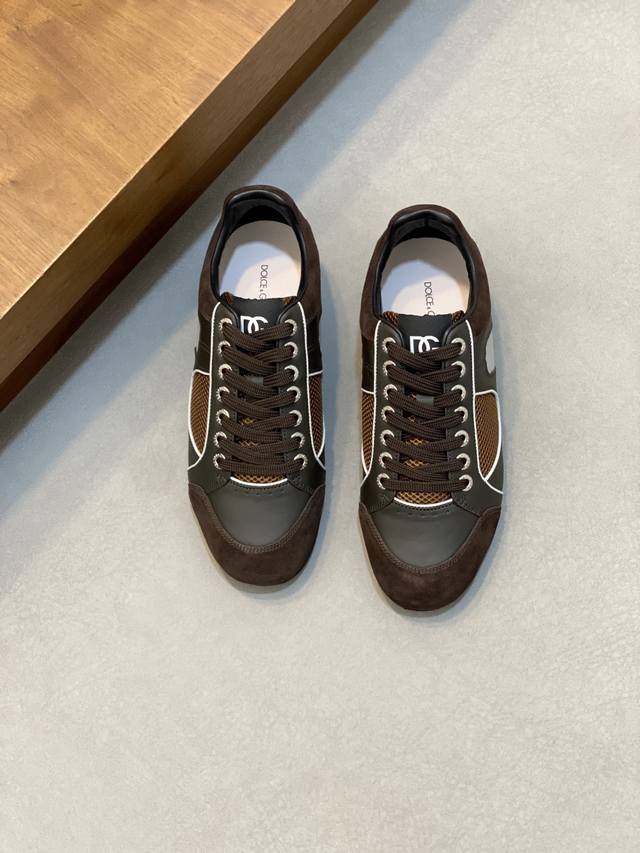 Dolce & Gabbana Dg Cushion Calfskin Skate Shoes