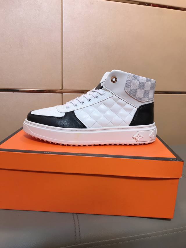 Factory direct price Louis Vuitton new men's Korean style high-top casual shoes