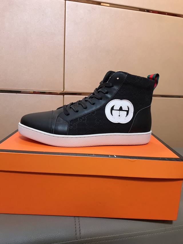 Factory direct price Gucci - New men's high-top casual shoes, exquisite workman