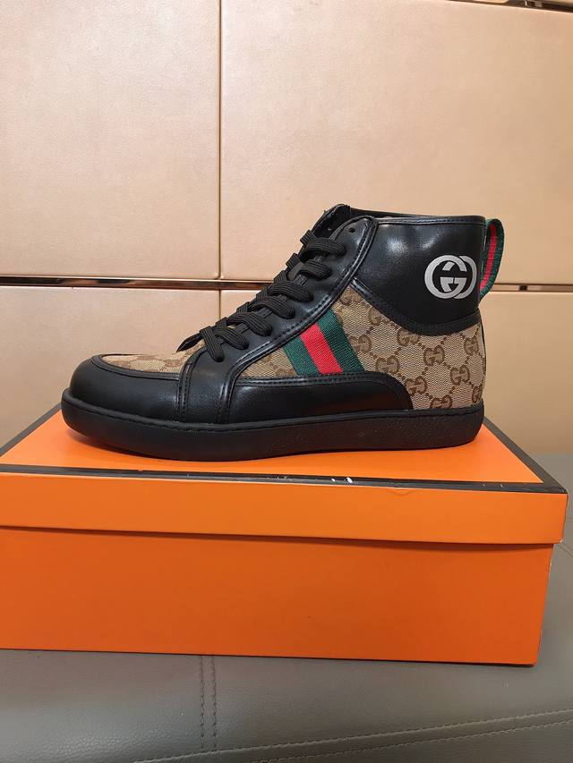 Factory Price p Gucci New High-Top Men's Casual Shoes - Absolutely a Hot Selling