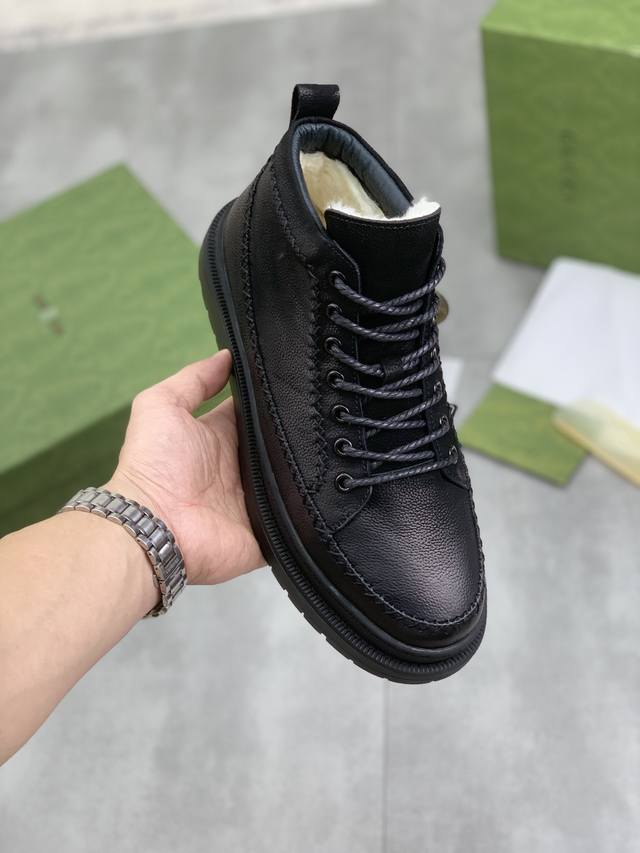 Factory direct price, genuine wool Gucci men's shoes, official website synchron