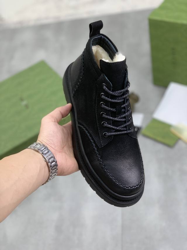 Factory direct price, genuine wool Gucci men's shoes, official website synchron