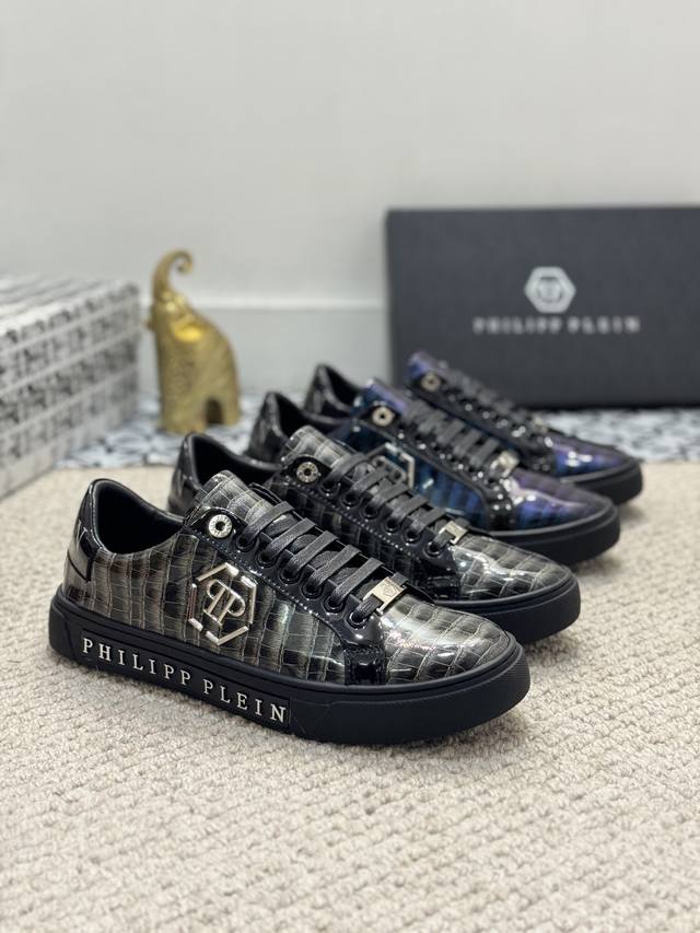 philipp plein - German trendy casual style! Made of cowhide leather! Simple yet
