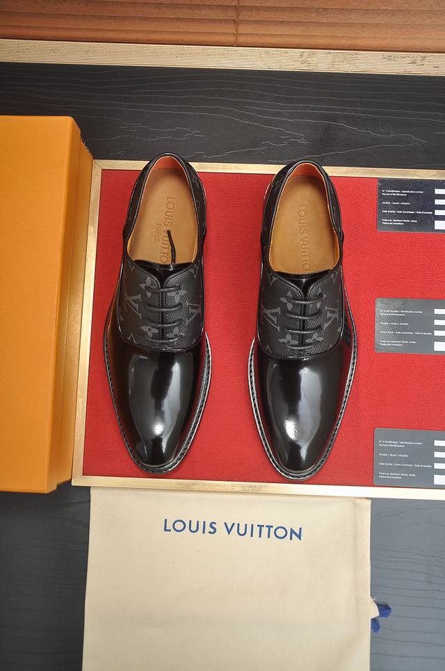 Factory Price p LV Premium Leather Business Suit Shoes with Full High-End Sheep
