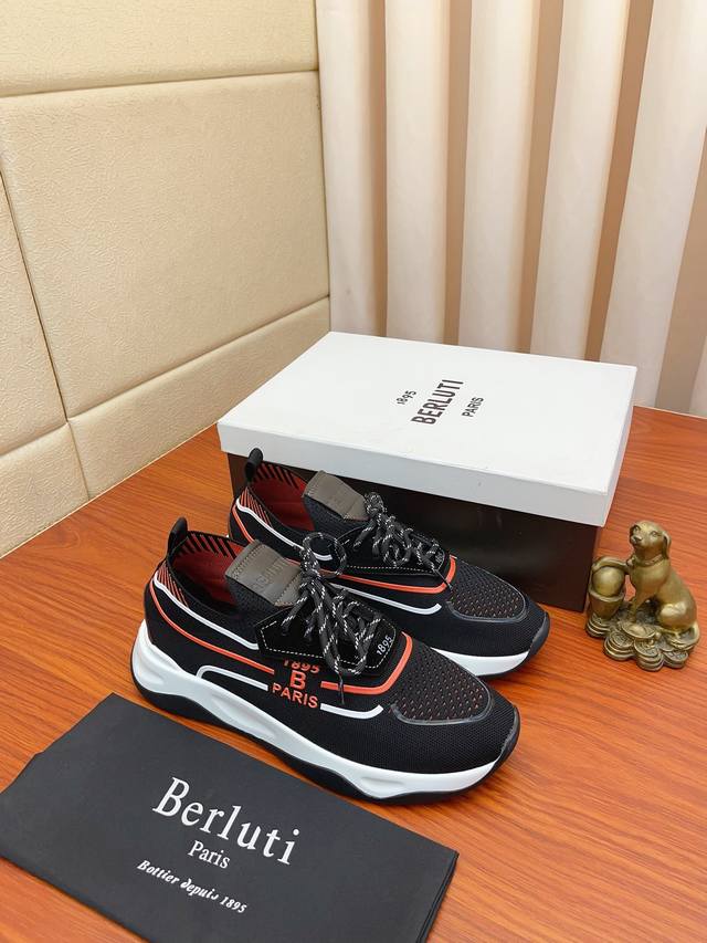 Price: Berlut* New arrival Shadow Knit and Leather Sneakers. These sock-like sh