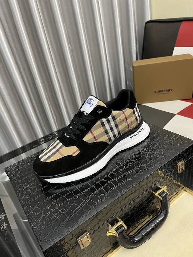 Factory Price (pp): Burberry Men's Fashionable Casual Shoes. High-quality upper