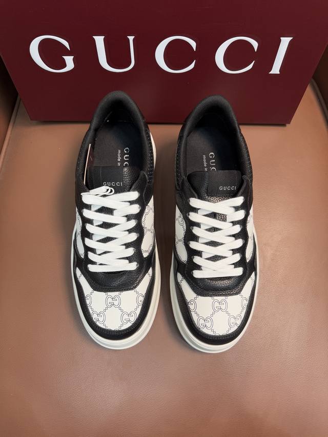 Gucci Couple's Platform Biscuit Sneakers. These sneakers are incredibly comforta