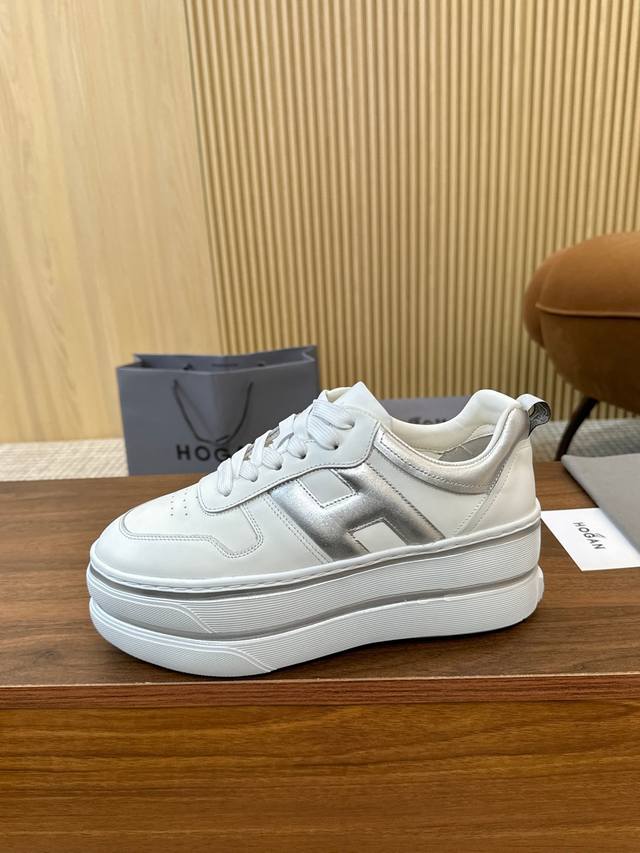 Factory direct price Hogan's new style, [Women's fashionable round toe lace-up