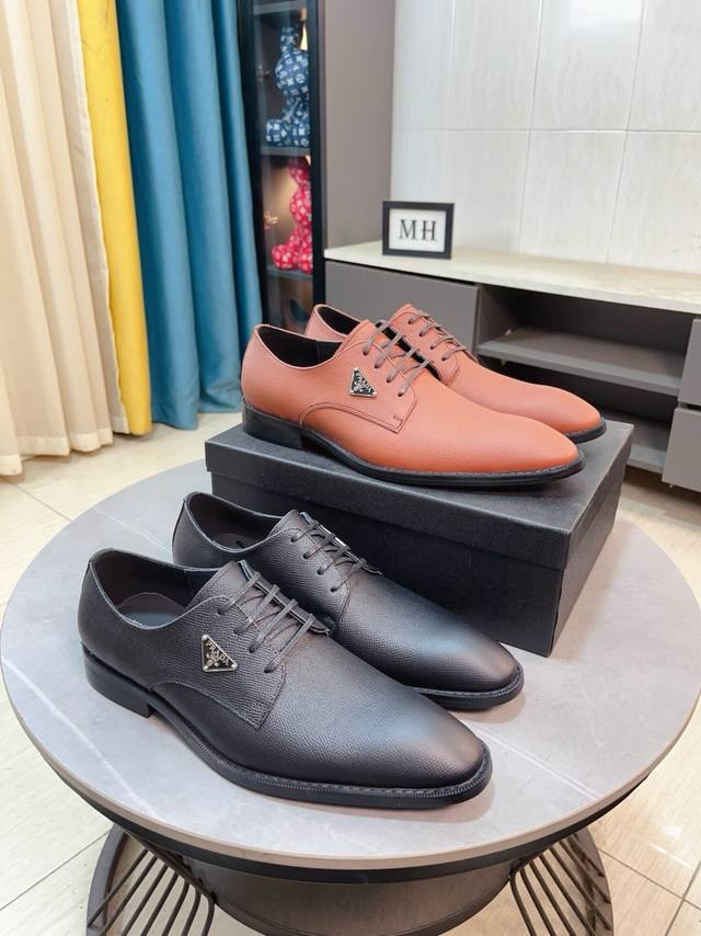 Factory Price Prada Shoes Top-Tier Italian Imported Original Custom-Made Split-