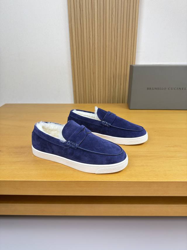 Brunello Cucinelli - High-end quality original single-piece suede casual sneaker