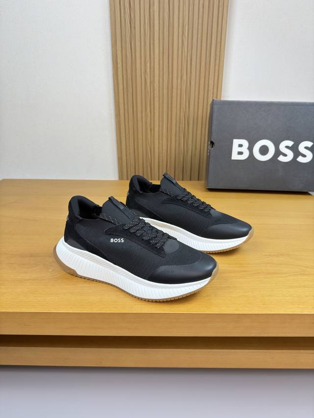 Boss - High-end quality original single casual sports shoes - Upper: Suede calfs