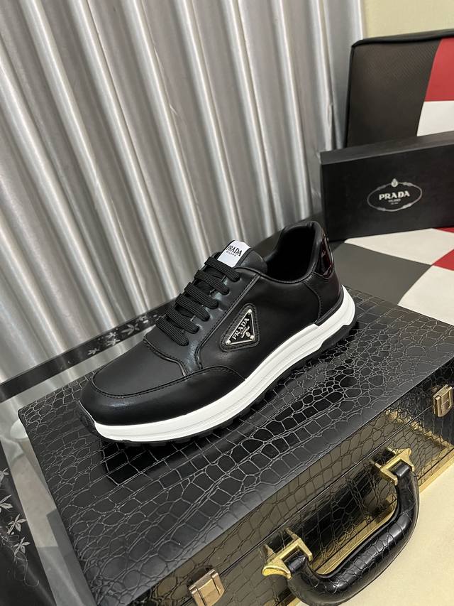 Factory Price (pp): Prada casual shoes, 1:1 replica of the original, high-gloss