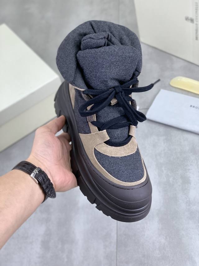 Factory Price pp High-Quality Version Brunello Cucinell* High-Top Sneakers. Cla