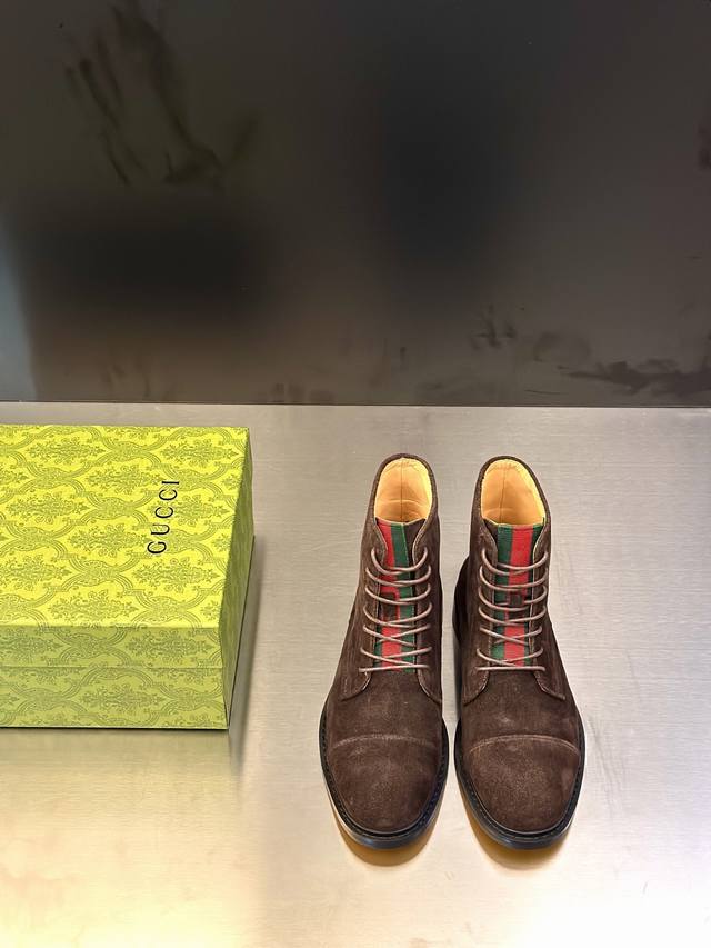 Guuci Men's Formal Boots - Top-Quality, Made in Dongguan, Same Style as in Depar