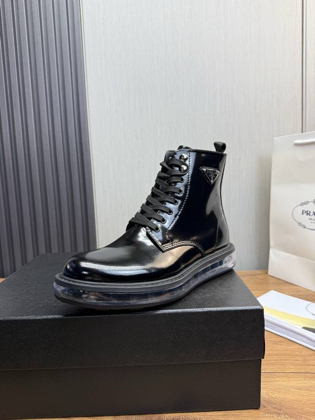 Factory Price Prada Men's Hot Selling Air Cushion Ankle Boots Men's Air Cushion