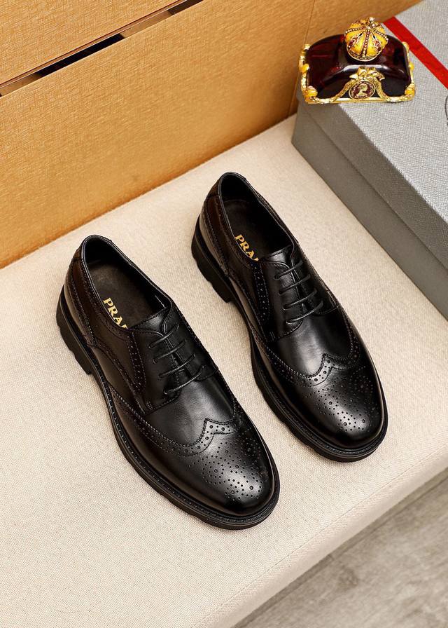 Product Trademark: Prada Business Leather Shoes True to Size: 38-44, 45 (Custom