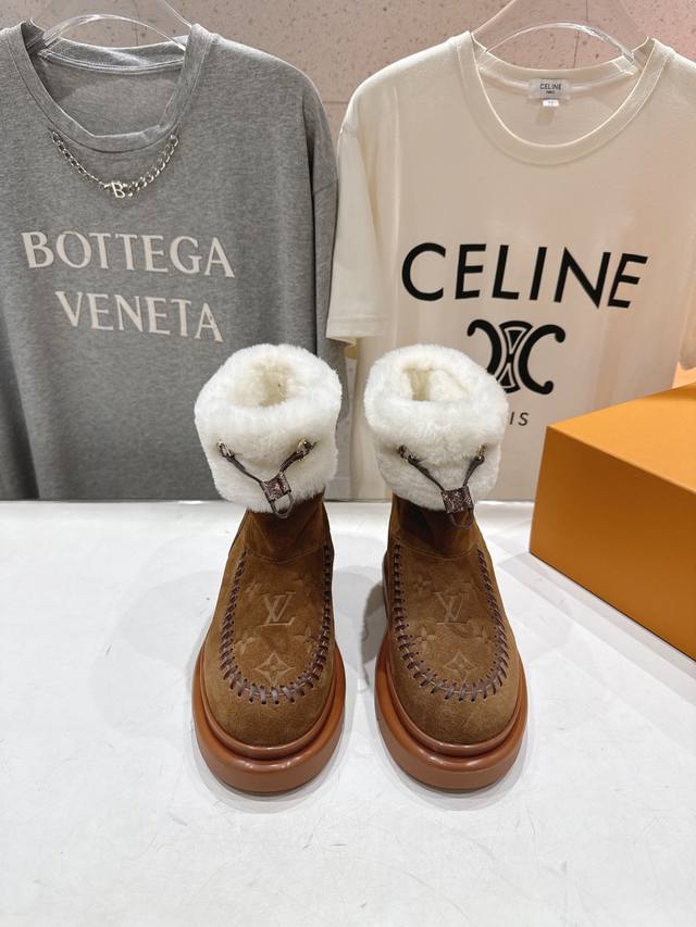 High-quality factory-made Louis Vuitton Ss25 LV autumn/winter new thick-soled s