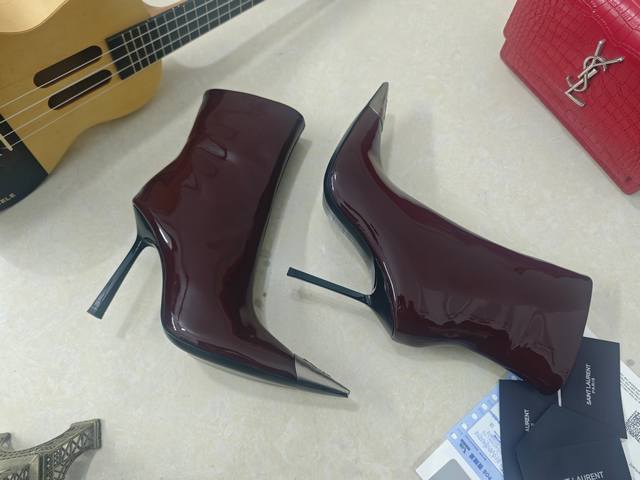 Factory direct price Saint Laurent high-heeled YSL boots, 2025 early autumn, la