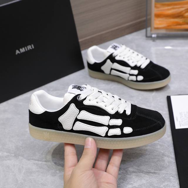 Amiri 25 Spring New Bone Shoes Couple Casual Sports Shoes The Amiri brand letter