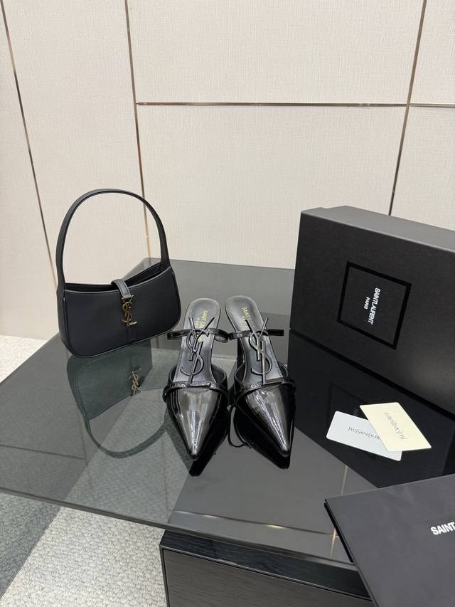 YSL Saint Laurent SS2025 New High-Heeled Runway Style High-Heeled Sandals Pointe