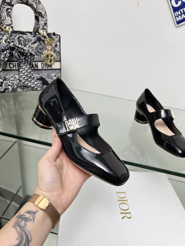 Dior Lace-up Patent Leather High Heels are now available! These Miss Dior high