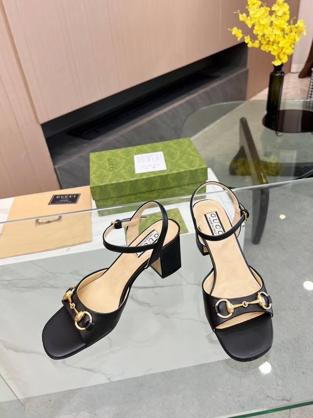Factory Price (pp): New Gucci high-heeled sandals, stylish and high-end, comfor