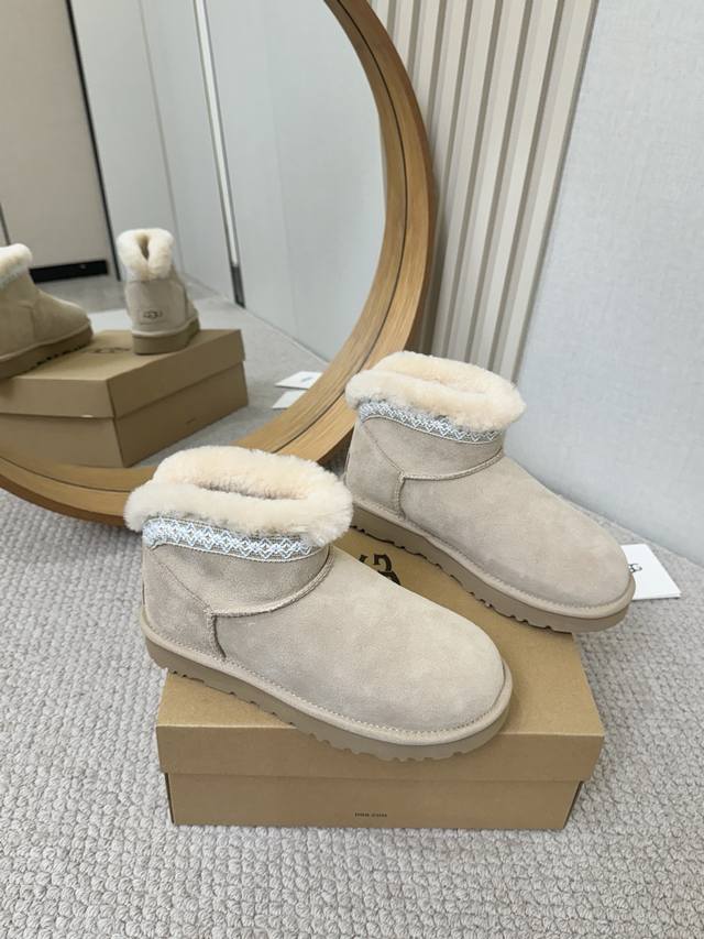 Factory wholesale women's shoes and sports original single Ugg suede flat warm