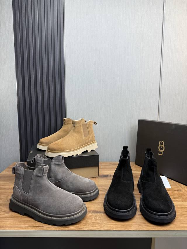 Factory direct price men's shoes sports original single New Ugg leather and fur